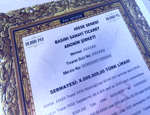 Nama Yazılı Hisse Senedi Bastırma