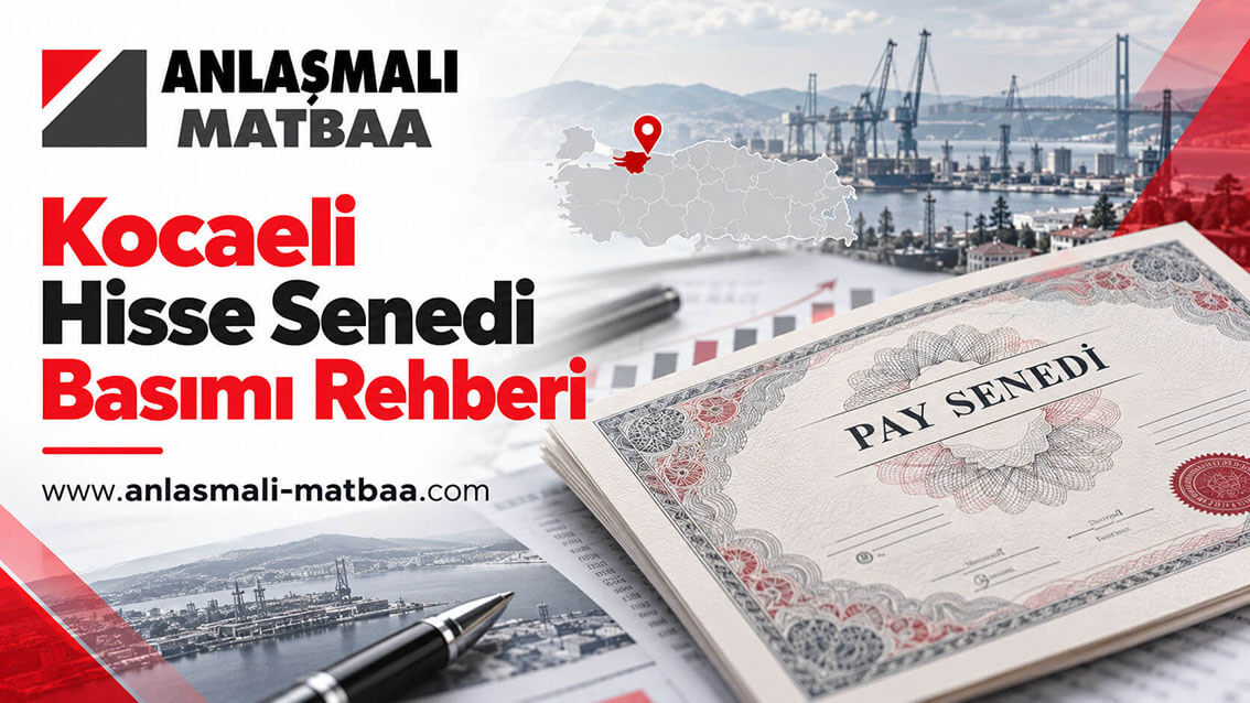 Kocaeli hisse senedi basımı rehberi